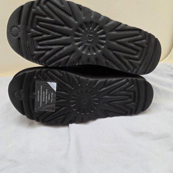 UGG Black Shearling Ankle Boots - Picture 10 of 11